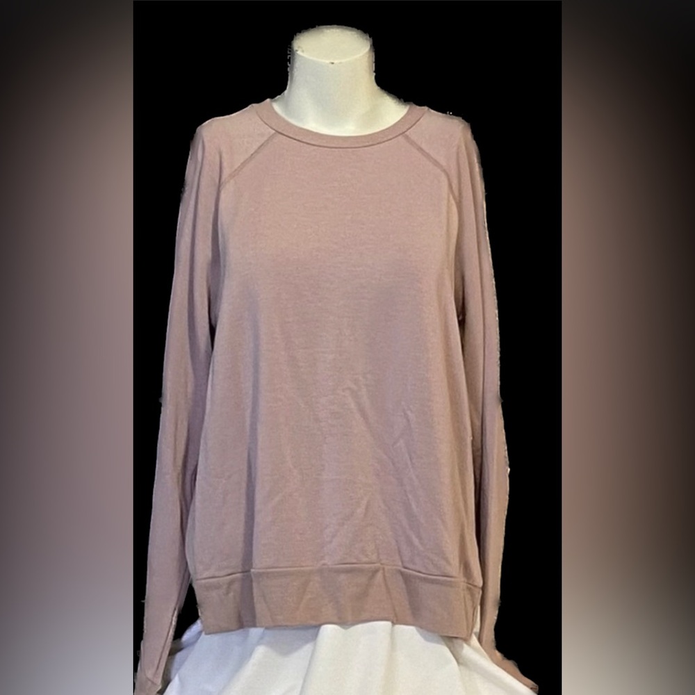 Beyond Yoga  pullover cut out elbow (intended) pink Size L  EUC - Picture 3 of 9